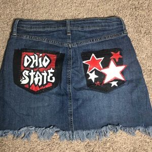 Hand painted ohio state buckeye skirt from brand just fab